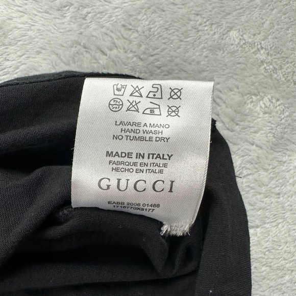 Gucci Logo Black T Shirt Men’s Size M - Picture 8 of 10